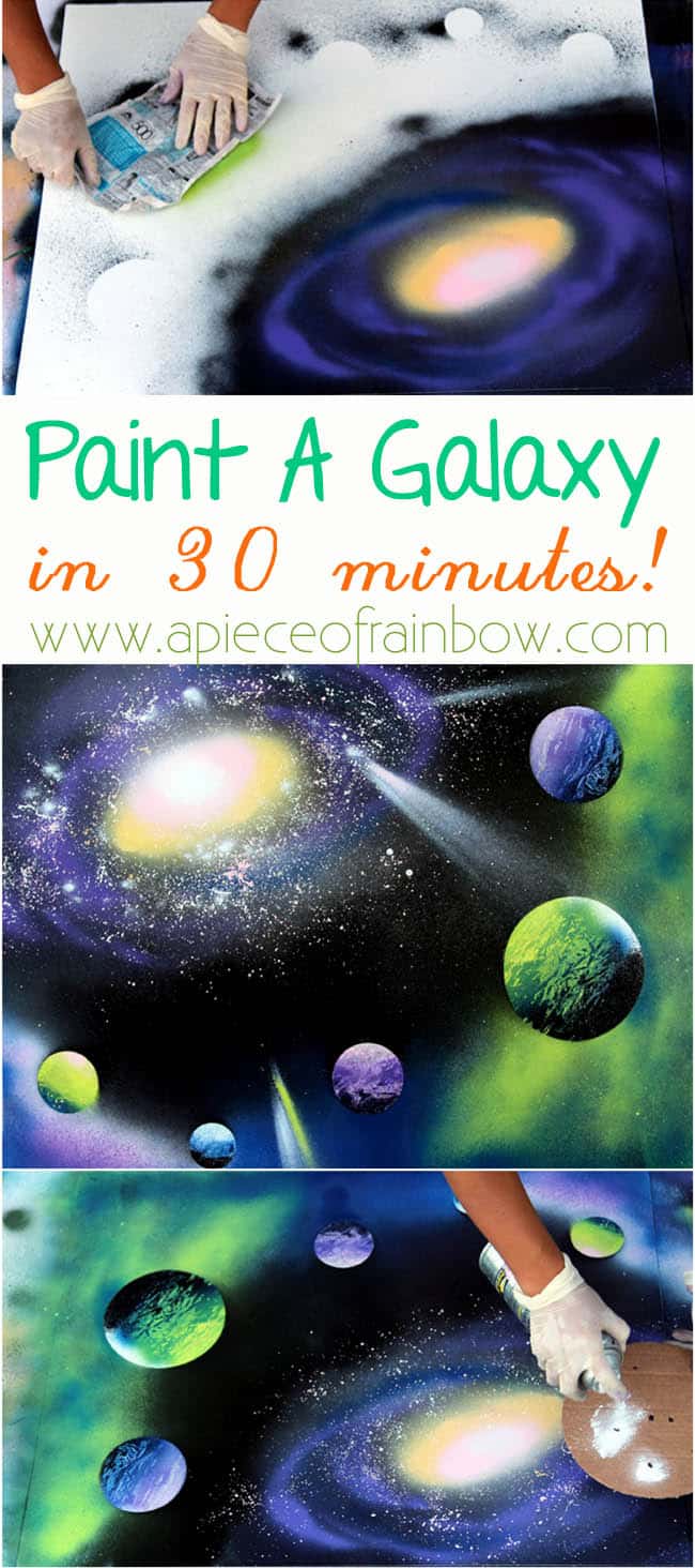 Anyone can paint a galaxy in 30 minutes with these fun techniques!! | A piece of rainbow blog