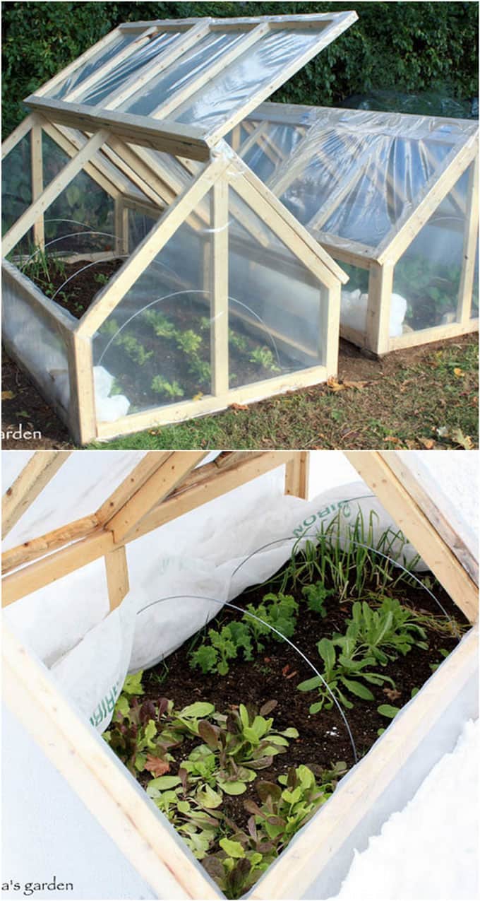 Ultimate collection of THE BEST tutorials on how to build amazing DIY greenhouses, hoop tunnels and cold frames! Lots of inspirations to get you started! - A Piece of Rainbow