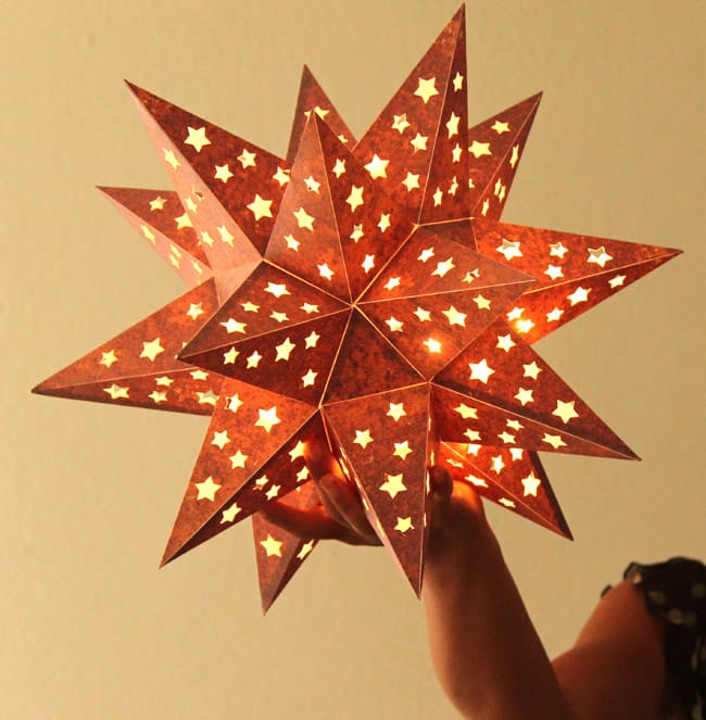 How To Make A Paper Star Lantern It