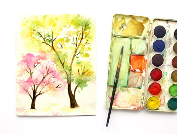 spring-tree-watercolor-painting-apieceofrainbow (1)