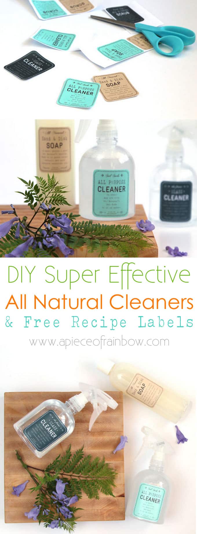 homemade DIY green cleaning products, all natural and effective