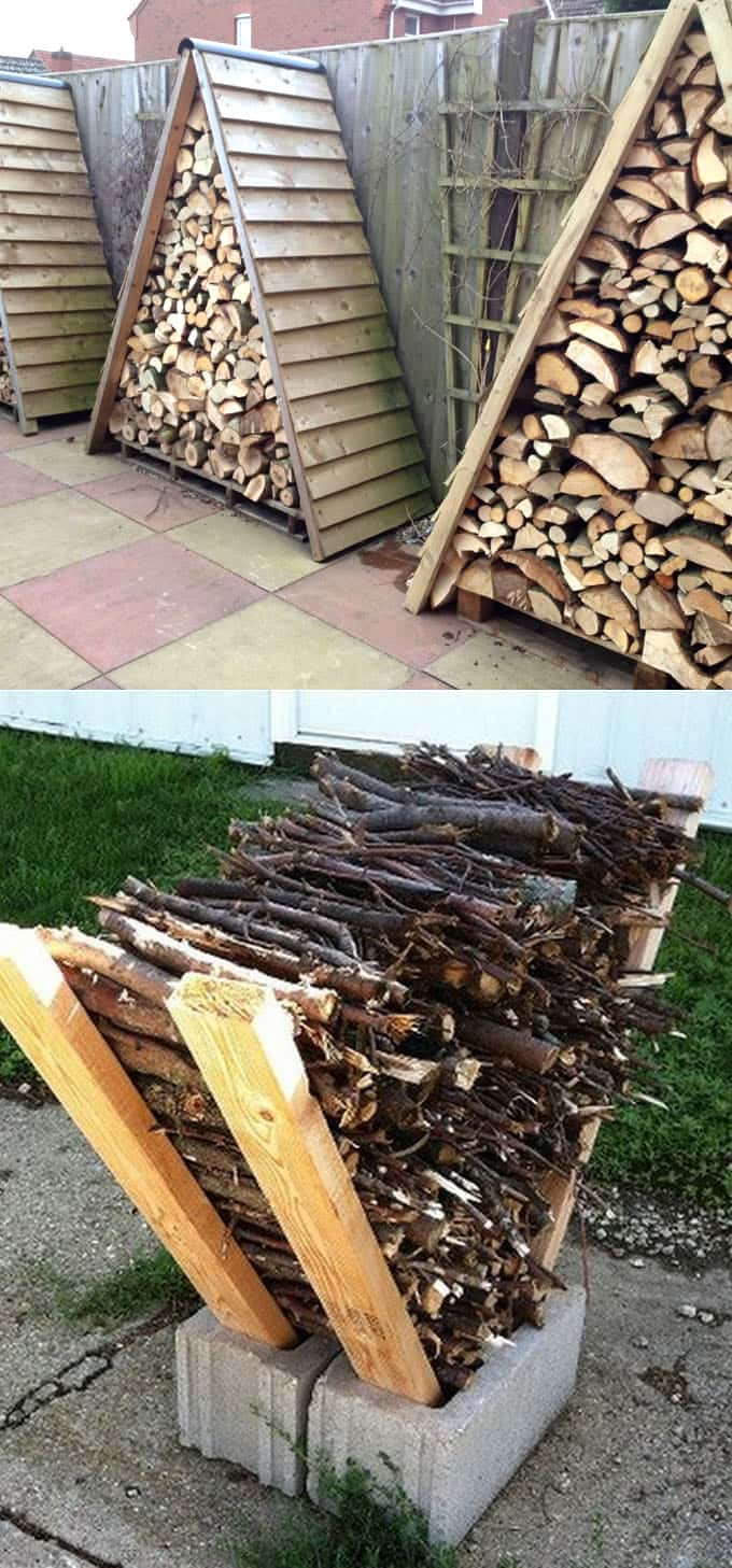 15 Creative Firewood Rack and Storage Ideas - A Piece Of 