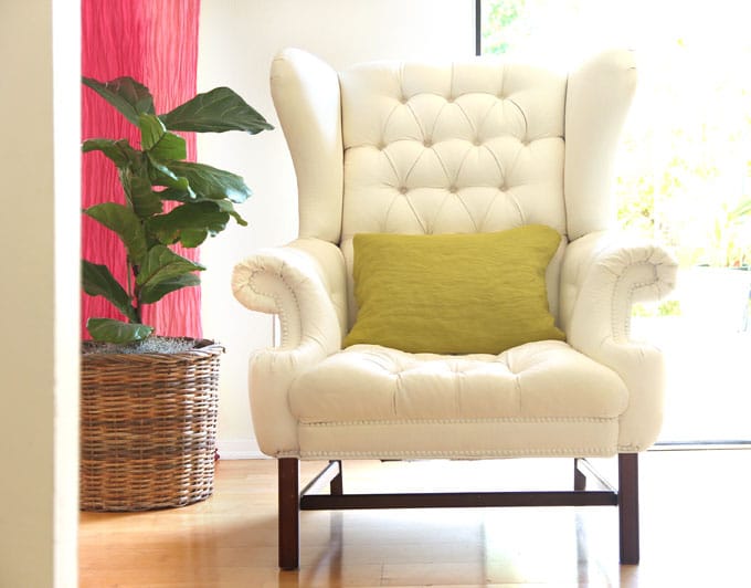 How to spray paint Fabric furniture