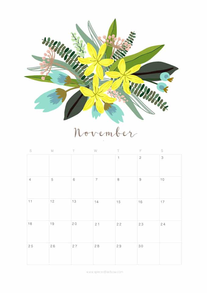 printable-november-2018-calendar-monthly-planner-floral-design-a