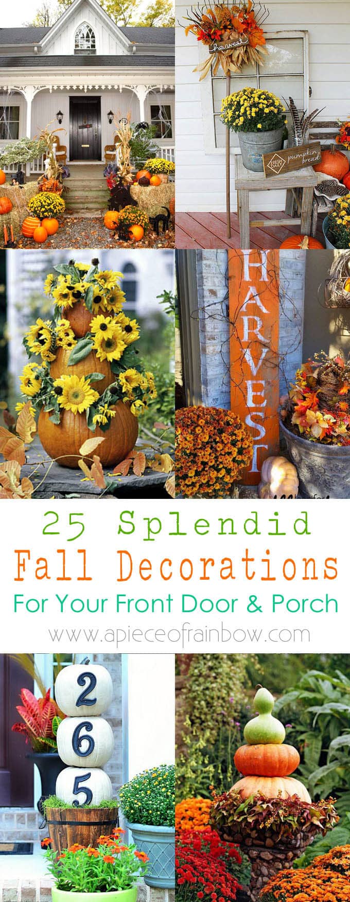 25 Splendid Diy Fall Outdoor Decorations A Piece Of Rainbow