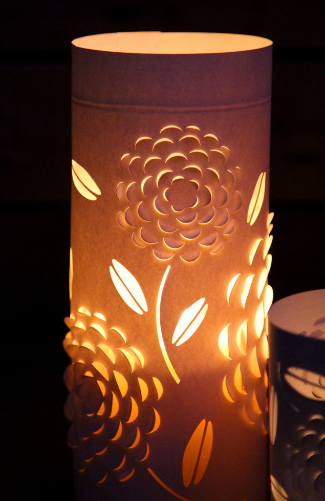 DIY Paper Lanterns with Beautiful 3D Flowers Design - A Piece Of Rainbow