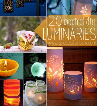 Make Lanterns & Luminaries: 20 DIY | A Piece Of Rainbow