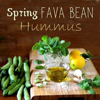 Spring Fava Bean Hummus - A Piece Of Rainbow