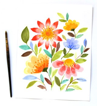watercolor-flowers-apieceofrainbow