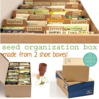Make A Seed Box for organized storage | A Piece of Rainbow