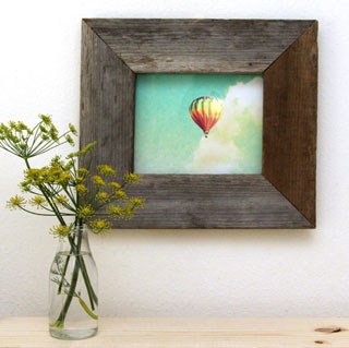 How to transform any old picture frame into a gorgeous DIY barn wood frame in a few easy steps! - A Piece Of Rainbow