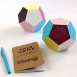Make a super fun and unique 2017 dodecahedron 3D printable calendar! Free templates include color, black and white designs, and Silhouette cutting files! - A Piece Of Rainbow