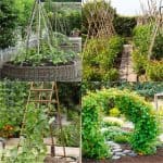 21 beautiful and DIY friendly garden trellis and structures, such as cucumber trellis, bean teepees, grape tunnels, pergolas, screens, etc. Create productive and enchanting garden spaces with trellis planters, panels, and more! - A Piece Of Rainbow