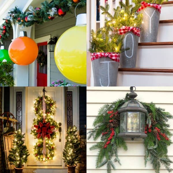 24 Colorful Outdoor Planters for Winter & Christmas Decorations - A ...