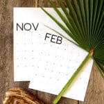 Free PDF download 2018 calendar and monthly planners in a gorgeous modern and minimal style! January 2018 through December 2018. - A Piece of Rainbow