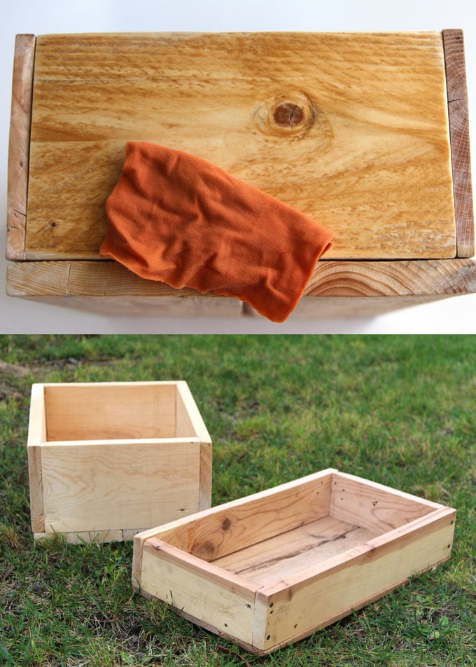 Easy Image Transfer To Wood Diy Vintage Crate A Piece Of Rainbow - Diy Vintage Wooden Box