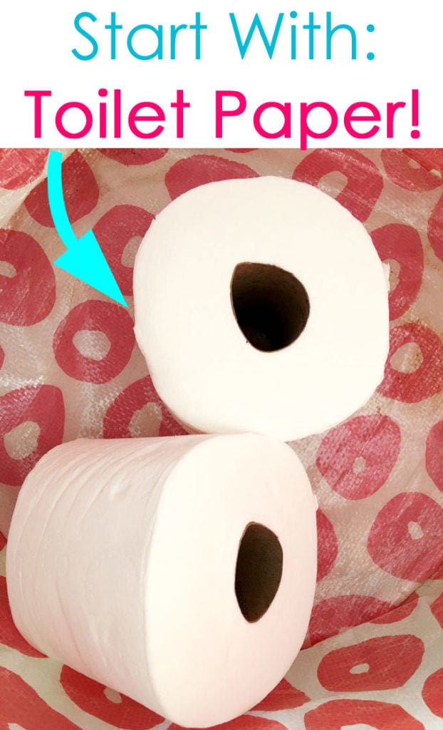 toilet paper rolls to make pumpkin decorations 