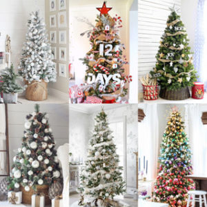 Beautiful Christmas tree decorating ideas & best DIY tutorials! Great pro tips & tricks on how to choose styles & colors, use ribbons & ornaments, & more!
