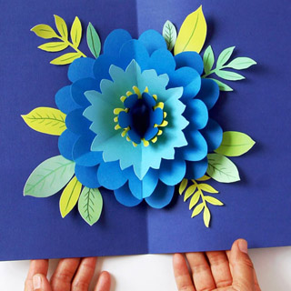 DIY Happy Mother's Day Card with Pop Up Flower - A Piece Of Rainbow