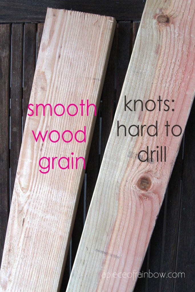 choose wood with nice grain