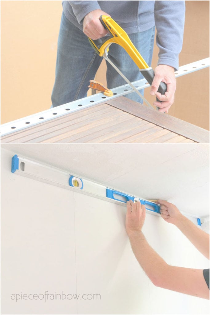 Comment couper le rail de suspension IKEA Sektion à l'aide d'une scie à métaux