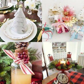 Last minute holiday ideas and tutorials such as fast & easy table decorations, DIY Christmas scents, beautiful gift wrapping, free 2020 calendars, & more!