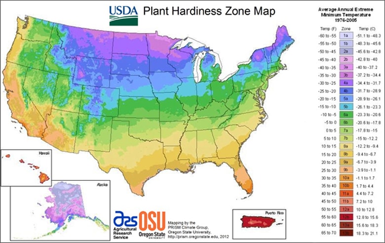 usda hardiness map