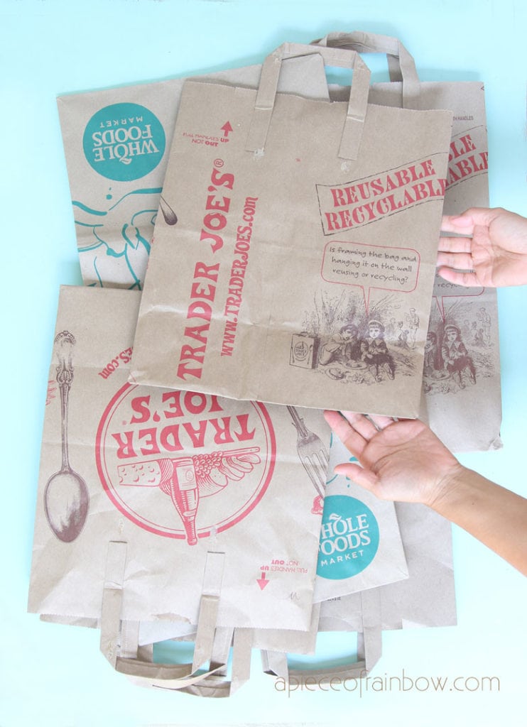 recycled brown paper bags