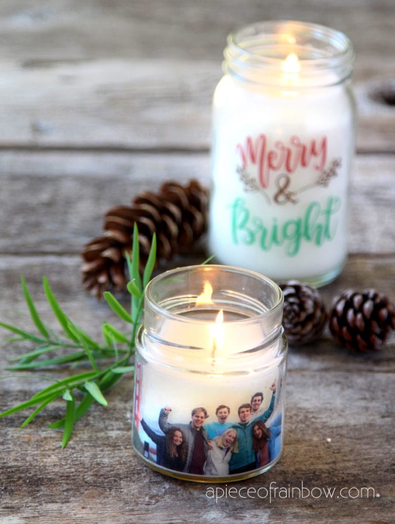 make Christmas candle decorations