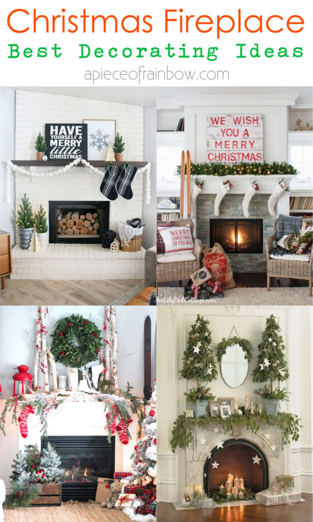How to decorate a fireplace for Christmas