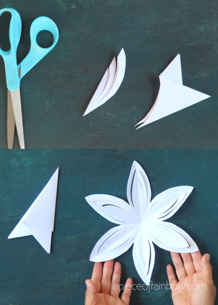 cut paper snowflake