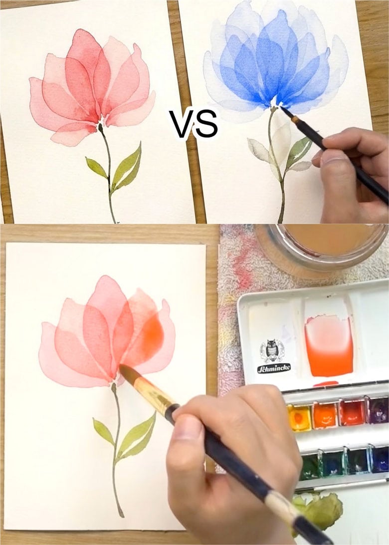 20+ Best Watercolor Flowers Tutorials & Videos - A Piece Of Rainbow