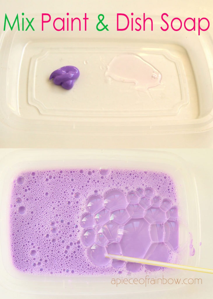 how to mix bubble paint for arts and crafts projects