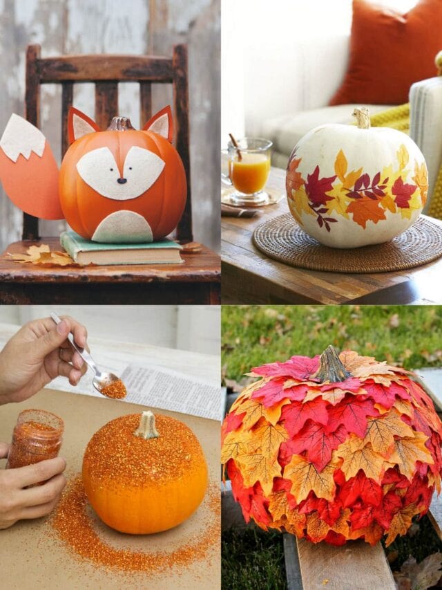 Amazing No Carve Pumpkin Easy Decorating Ideas