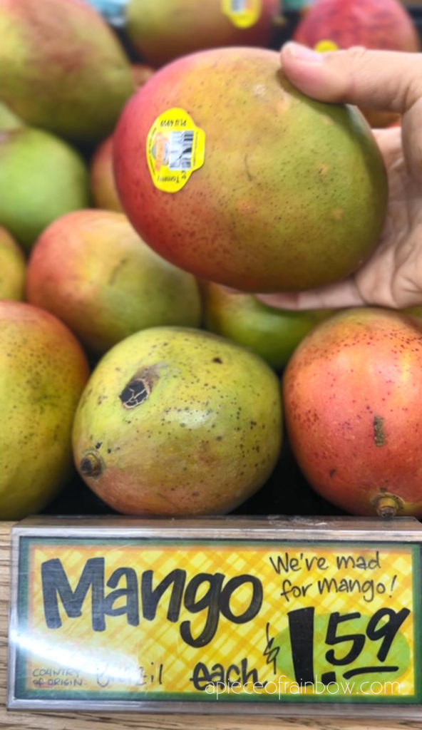 grocery store bought mango