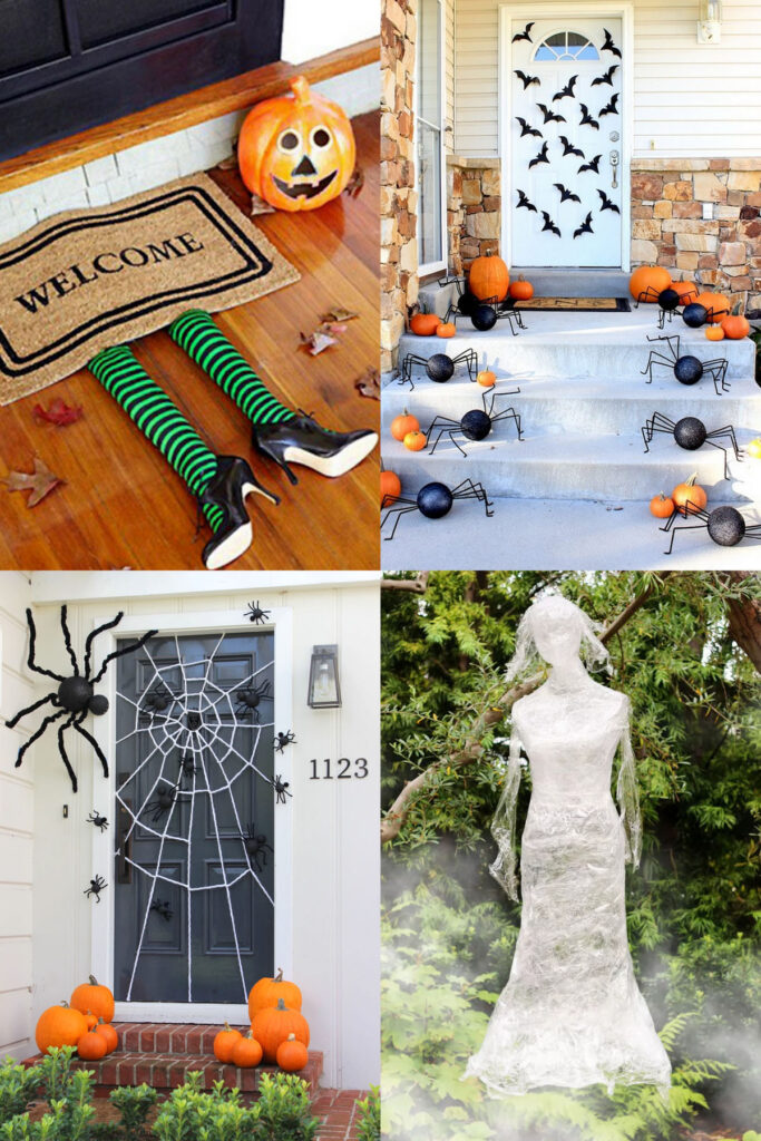  DIY Halloween Outdoor decorations! Easy fun inexpensive fall decor & crafts ideas