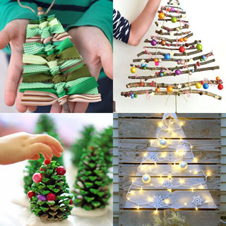 alternative DIY Christmas tree ideas