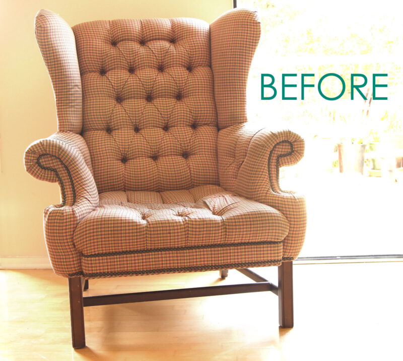 DIY Chair Makeover - No fuss way to paint upholstery