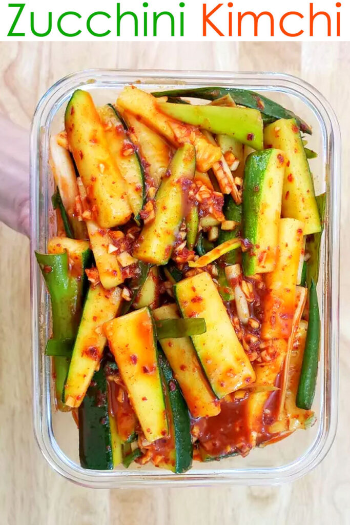 Zucchini kimchi recipe 