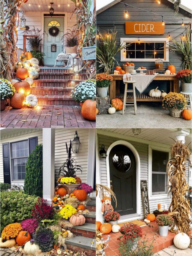 35 Splendid DIY Outdoor Fall Decoration Ideas