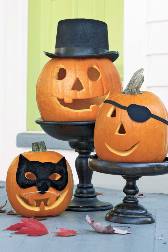 Easy to carve Halloween pumpkin face ideas
