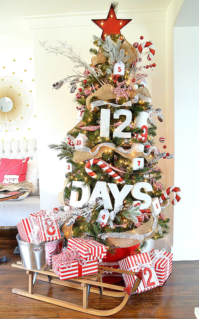 7+ Ways to Decorate with Christmas Ribbon {Sources & Ideas!}
