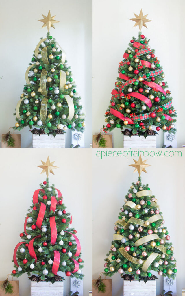 beautiful Christmas tree ribbon ideas