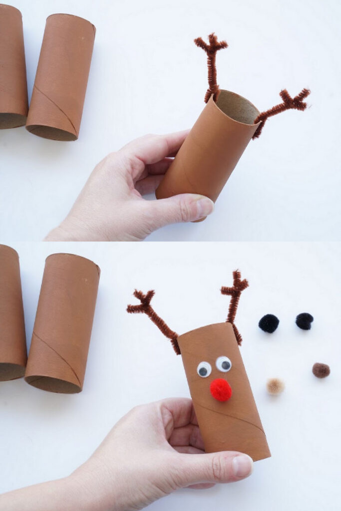 Christmas Reindeer Paper Crafts for Kids