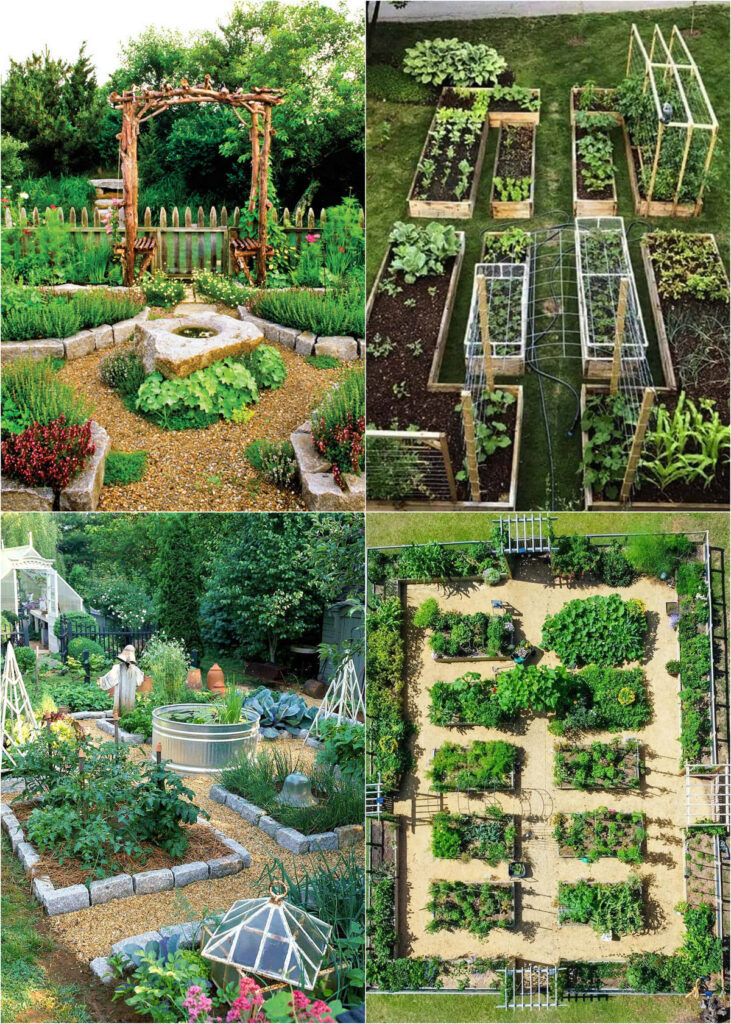 beautiful backyard edible landscape and vegetable gardens